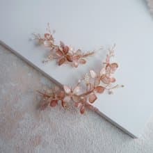 花粉-伴娘配飾 手作新娘飾品 禮物 新娘頭飾/閨蜜飾品
