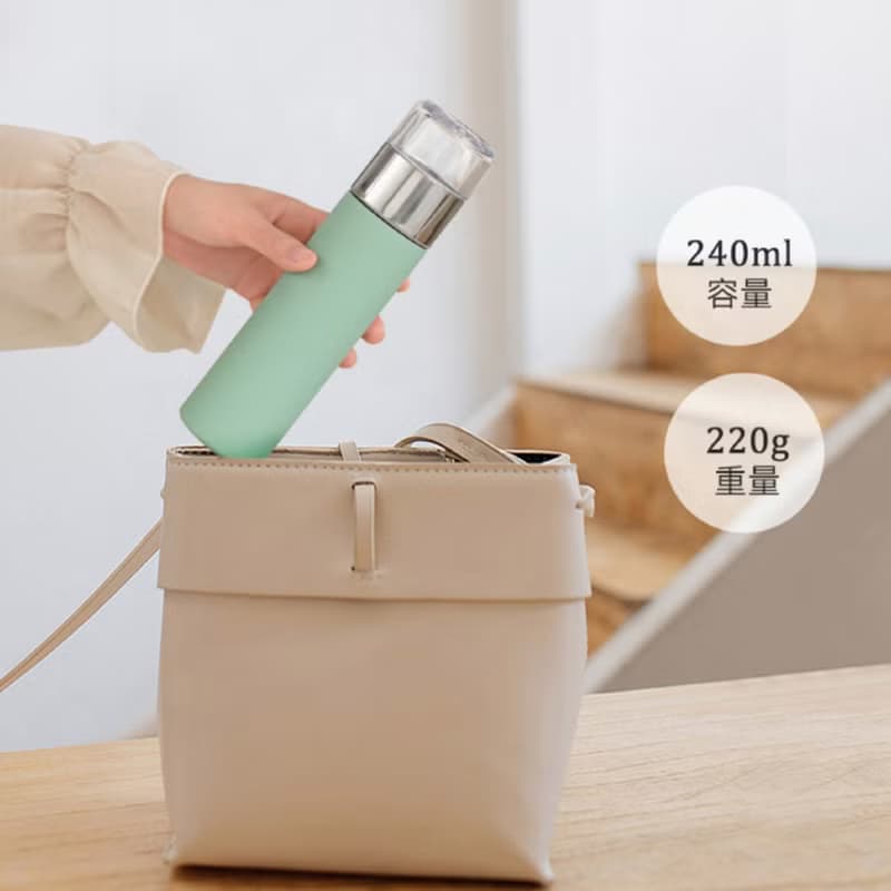 【原創設計茶具】陶瓷塗層泡茶保溫杯/泡茶杯-240ml 生日 母親節