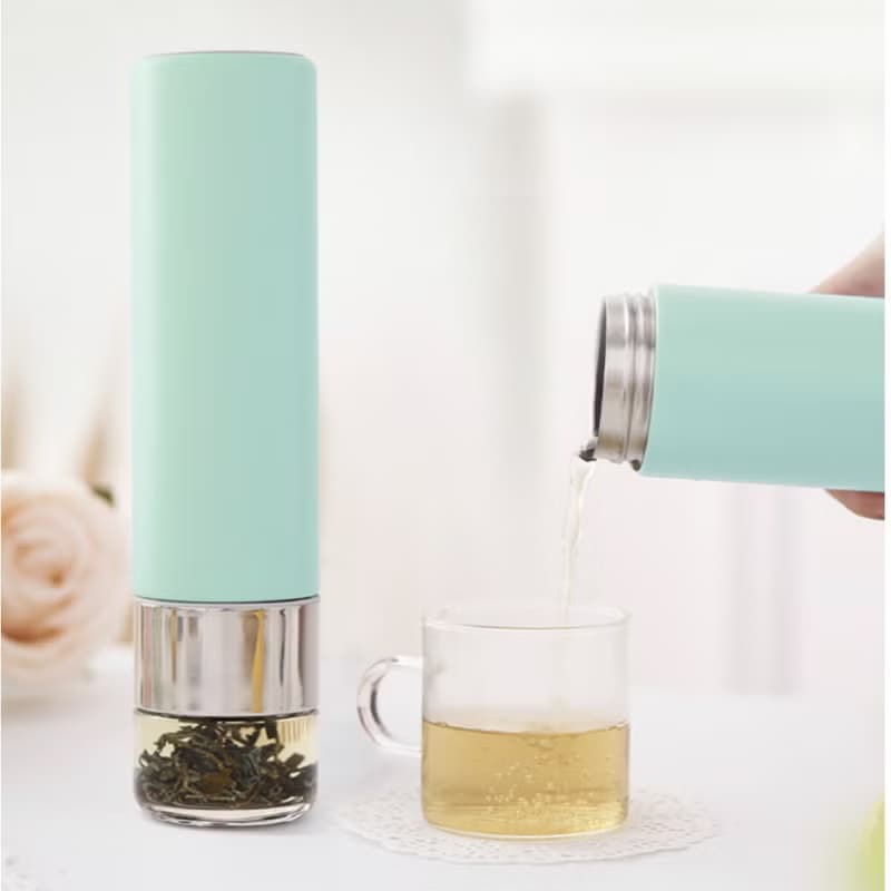 【原創設計茶具】陶瓷塗層泡茶保溫杯/泡茶杯-240ml 生日 母親節