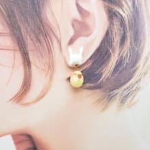 復活節兔仔耳環