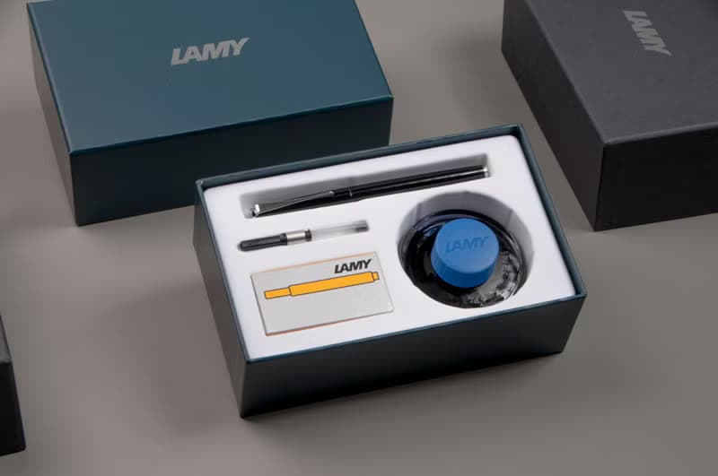 LAMY 鋼筆墨水禮盒 / studio 系列-鋼琴黑 (14K金筆尖)
