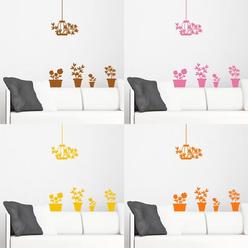 《Smart Design》創意無痕壁貼◆小品盆栽 8色可選