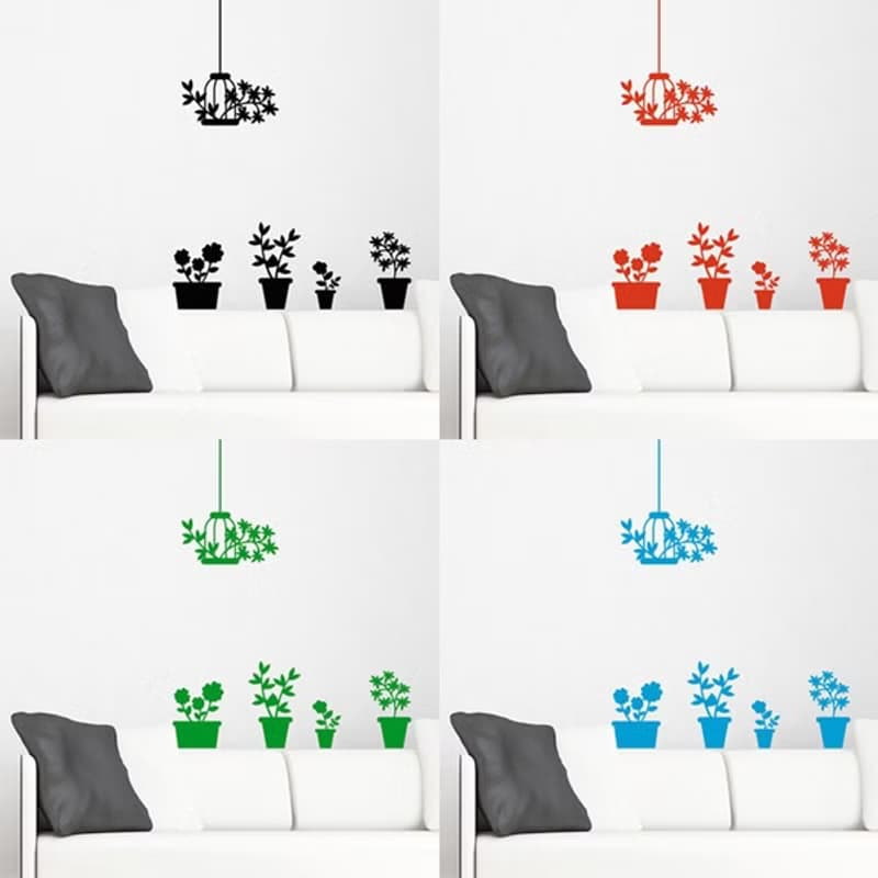 《Smart Design》創意無痕壁貼◆小品盆栽 8色可選