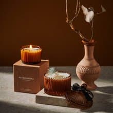 Grey land Vetiver 灰境香根 / 乾燥花香氛蠟燭