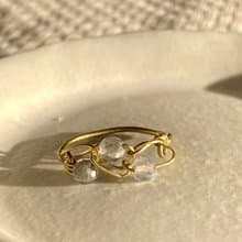 老林雜貨 | 拉長石編織戒指