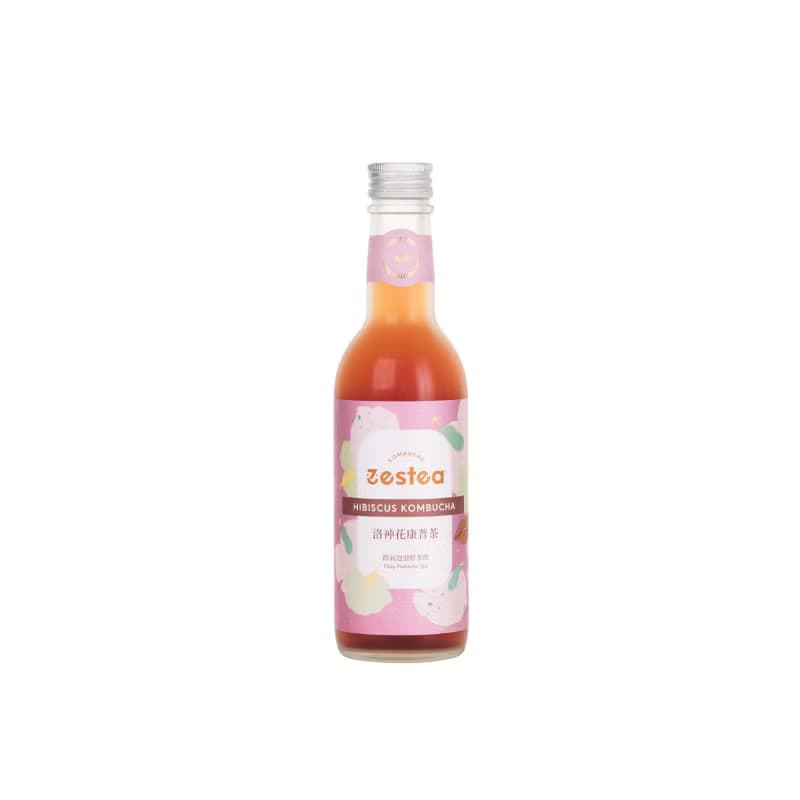 Zestea洛神花康普茶 300ML*12瓶 (無添加、富含益生菌)
