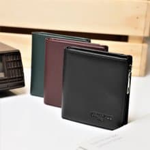真皮零錢短夾|方塊型紙鈔短夾 | 父親節|禮盒包裝【快速出貨】