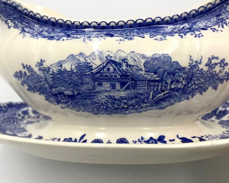 Villeroy 和 Boch 藍色 Burgenland 肉汁船