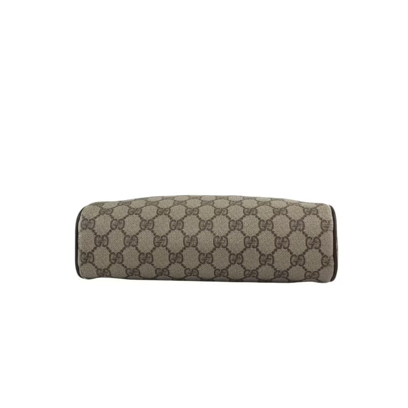 【 日本直送　名牌中古包 】GUCCI グッチ シェリーライン ショルダーバッグ ブラウン PVC レザー vintage ヴィンテージ オールド e8mxvn