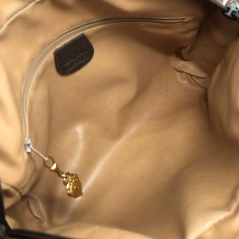 【 日本直送　名牌中古包 】GUCCI グッチ シェリーライン ショルダーバッグ ブラウン PVC レザー vintage ヴィンテージ オールド e8mxvn