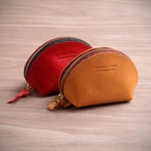 【NS手工皮件】拉鍊零錢包、禮物 (免費打印)