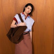 REDO 格紋口袋折疊Polo襯衫