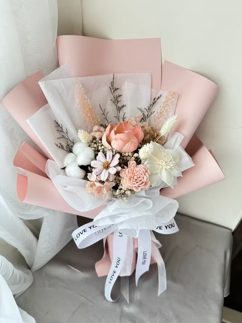 永生花束 粉色系列 粉愛你款