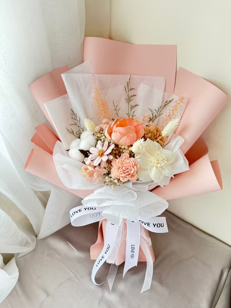 永生花束 粉色系列 粉愛你款