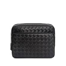 【FREED】編織壓花方格斜肩包 父親節送禮 生日送禮 升遷賀禮