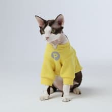 【PEHOM】 寵物服飾 | 貓狗 華夫格刺繡貼T恤 - 黃色