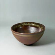 手作柴燒志野茶碗-落日餘暉 SUN001