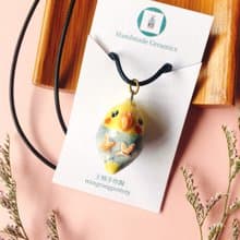 【擴香項鍊】香水精油項鍊-黑牛玄鳳|手作陶藝