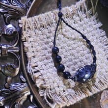 閃靈鑽|彩曜石|macrame 手繩|男女款|編織飾物|手工製作