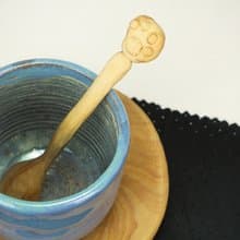 貓咪肉球小木匙--攪拌匙--木刻--純手工--手作