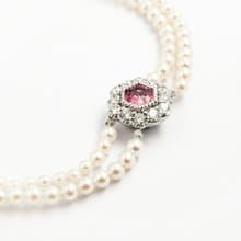 【酒心巧克力】CJ Design 原創18K白金鑲嵌鑽石碧璽手鏈高級珠寶
