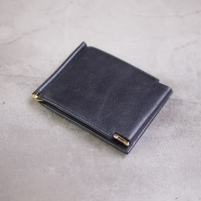日本簡約率性 輕薄牛皮鈔票夾/短夾 Made by Baggy Port Japan
