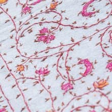 喀什米爾Cashmere/羊絨圍巾/純羊毛圍巾披巾/戒指絨披肩-刺繡花朵