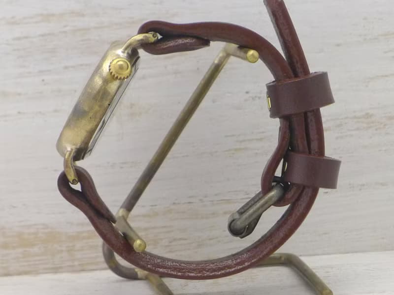 手作り腕時計  倭ノ刻四(わのこくよん)  五銭硬貨&大字文字盤 約34mmBrass (377)