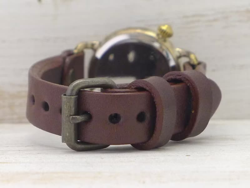 手作り腕時計  倭ノ刻四(わのこくよん)  五銭硬貨&大字文字盤 約34mmBrass (377)