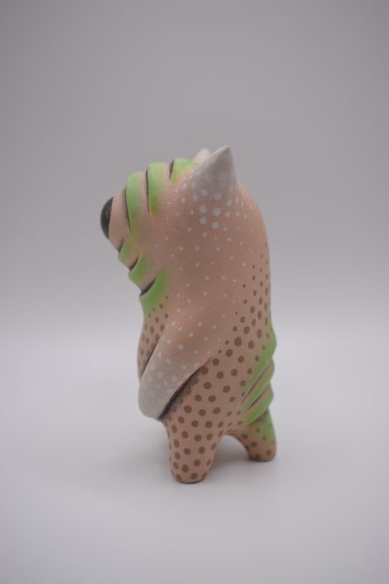 Space Cat. Hand-Painted Art Toy / Sculpture.