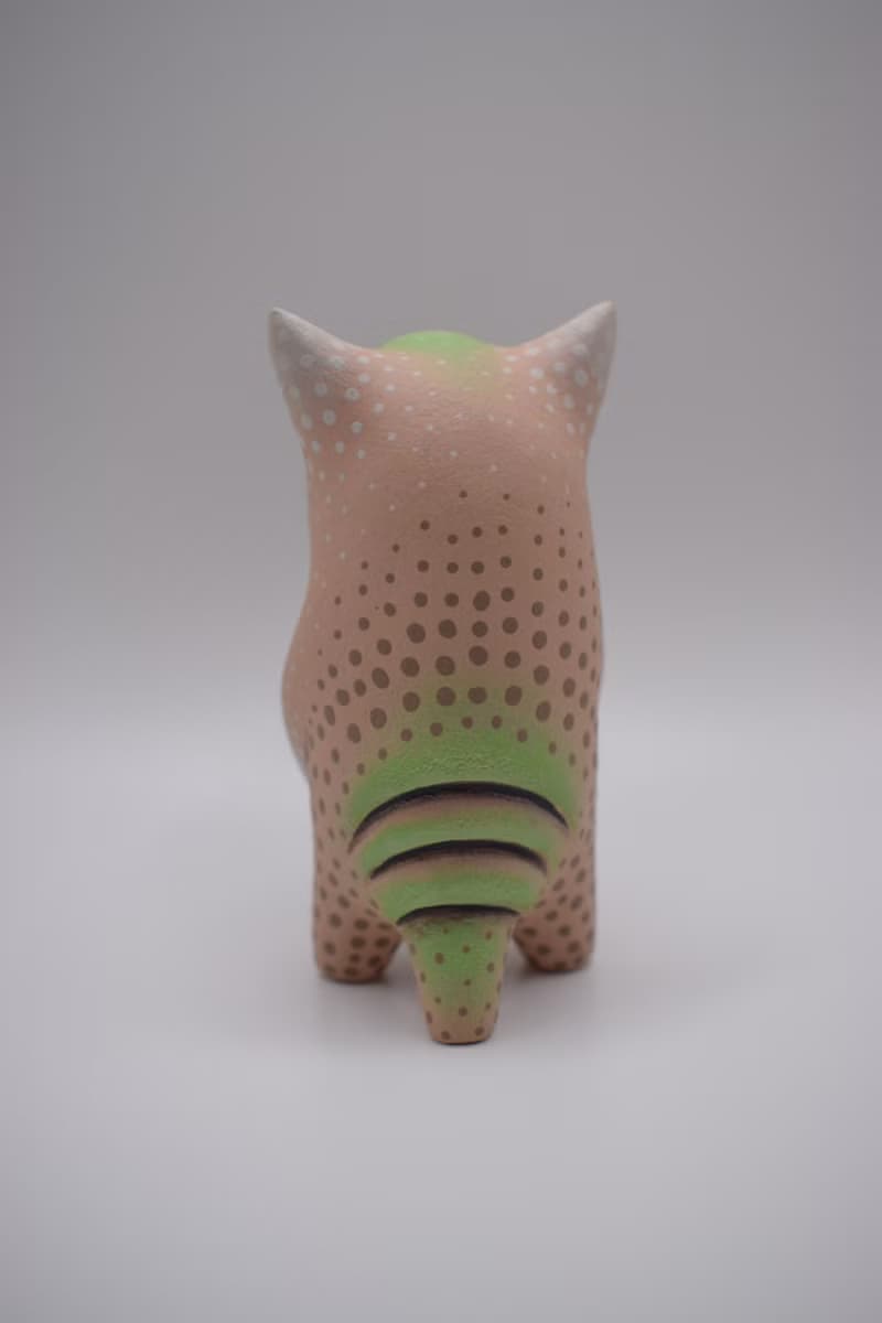 Space Cat. Hand-Painted Art Toy / Sculpture.