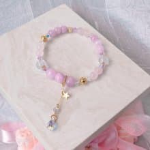 Pamycarie彩石誌系列水晶手鍊:粉晶X 夢幻薰衣草