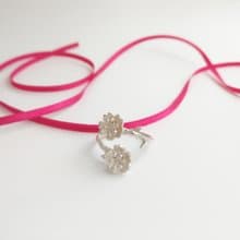 春日櫻花 純銀 戒指