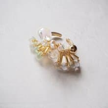 bloom  ring/ear cuff(gold)