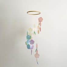 PRE-MADE | African Blossom Xyl-Rainbow-Flower| Shell Wind Chime Mobile|#1-382