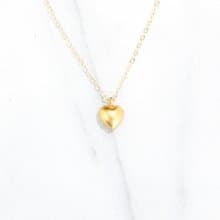 【Angel & Me】愛心 種子 s925 純銀厚鍍 24k 純金 項鍊 生日禮物