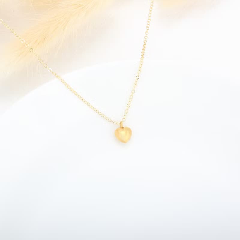 【Angel & Me】愛心 種子 s925 純銀厚鍍 24k 純金 項鍊 生日禮物