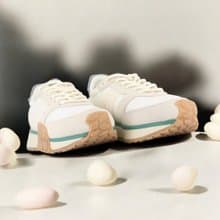 PALLADIUM TROOP RUNNER FLAME 復古拚色軍種潮鞋 白綠 74487