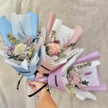 | 小夢境花藝 | 索拉大里花 乾燥小花束 見面禮物 交換禮物