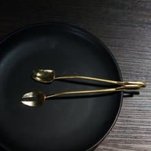 手工黃銅仙鶴甜品勺叉 另類銅器皿銅器餐具迷你勺叉