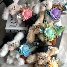 向日葵花藍/扭扭棒娃娃/乾燥花/不凋花/永生花/畢業花束