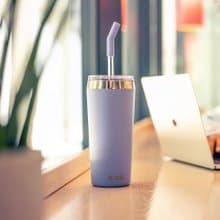 瑞士百年 SIGG Helia 保溫吸管杯 600ml - 寧靜紫藍