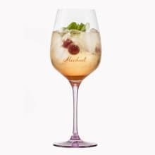 710cc【德國Eisch】蜜桃粉Hugo glass Secco無鉛水晶杯