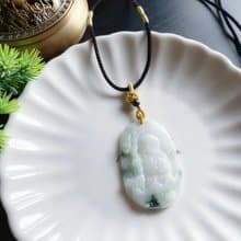天然緬甸玉翡翠 壽翁 祝壽 禮物 項鍊 玉牌 jadeite 長輩禮