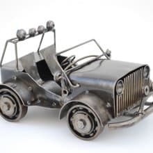 One-Of-A-Kind Gift, Off Road Car Scrap metal sculpture, Wow gift for Dad