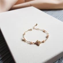 花磚語錄系列 - 鋯石珍珠手鍊