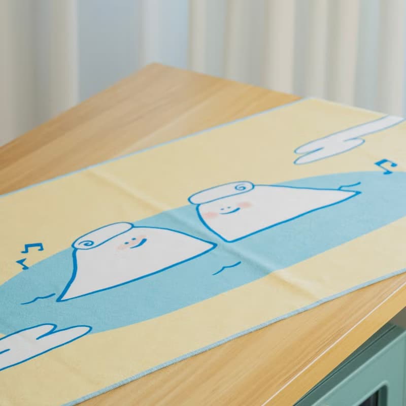 好好棉 x 威嗝 桃桃聯名擦髮巾兩件組 寬版L 37x100cm