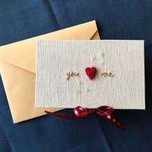 You & Me 你和我 情人節 手工卡片 Valentine's Day Card