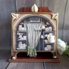 Tea house China shop, Wooden tea box, Tea Party, kitchen decor, housewarming
