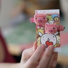 Bucute迪亞豬~夾式髮夾/生日禮物 首選/獨家發售 /一對2個